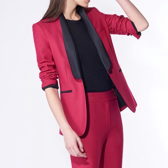 Veronica Beard Jackets & Blazers - NWT Veronica Beard Fuchsia Tuxedo Jacket Blazer 2
